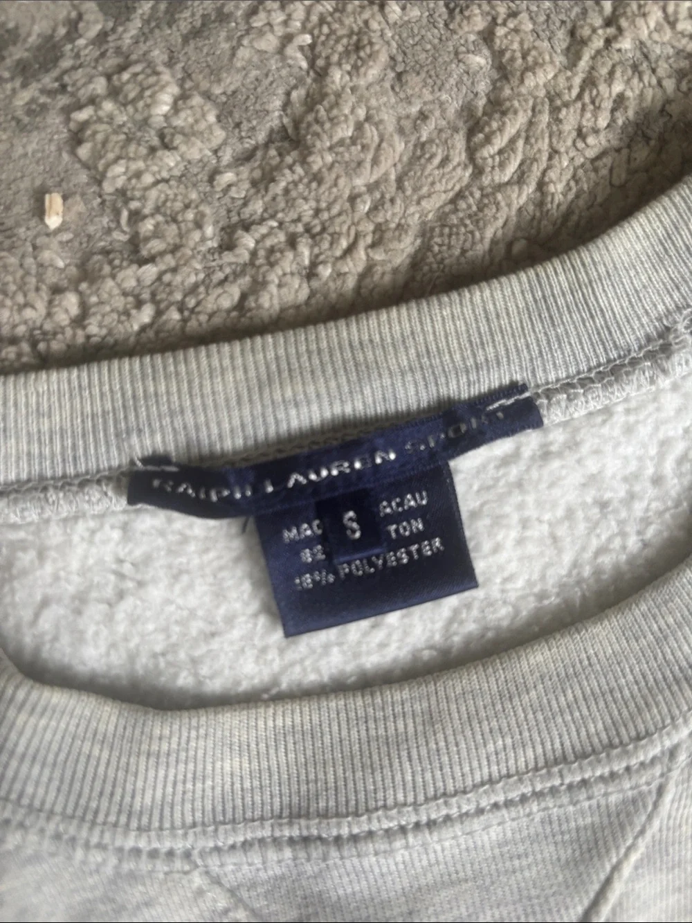 Ralph Lauren Light Gray Crewneck Sweatshirt